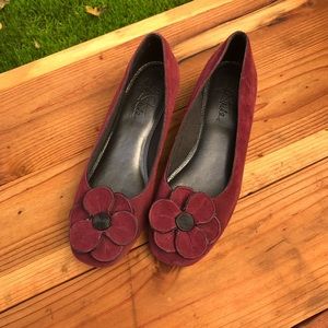 Suede Ballet Flats